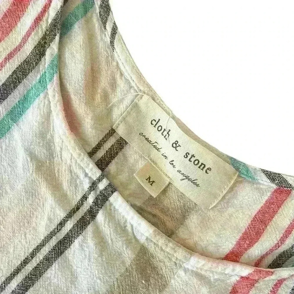 Anthropologie Cloth and Stone Striped Tank Top Size Medium - Picture 6 of 6
